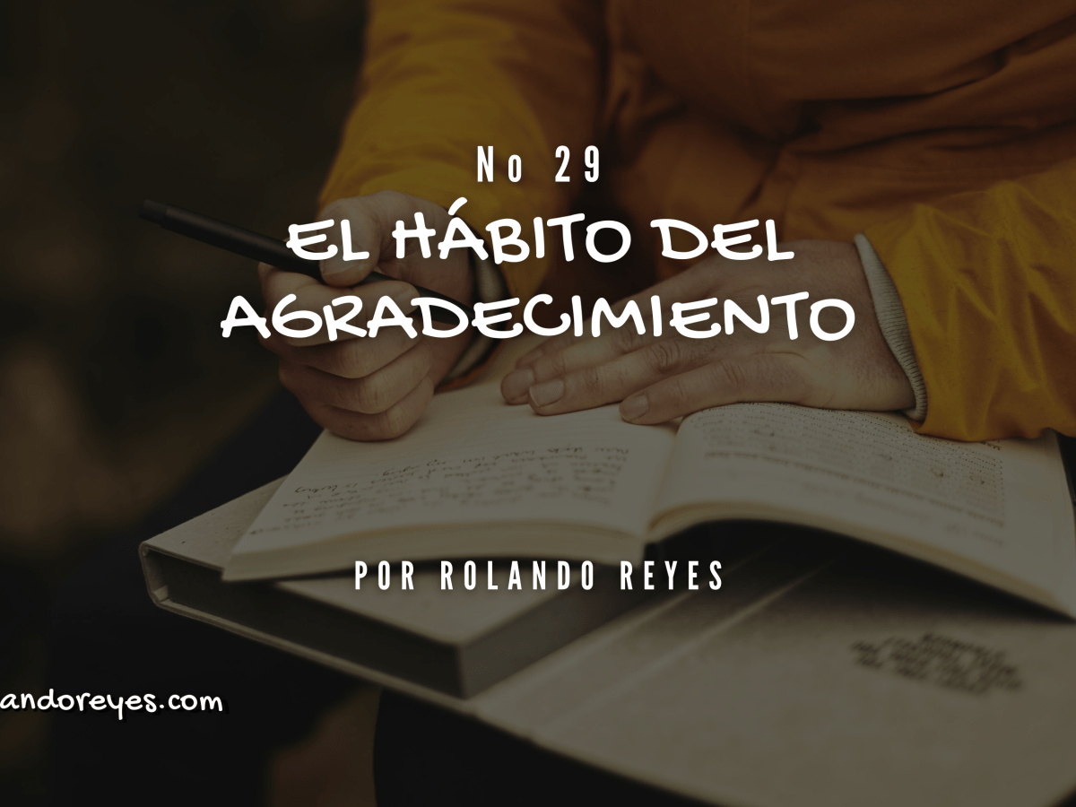 El hábito de agradecer.